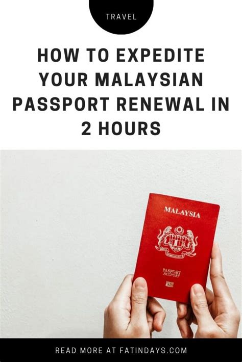 Applicant must be a citizen of malaysia. Fatin Days - How to Expedite Your Malaysian Passport ...