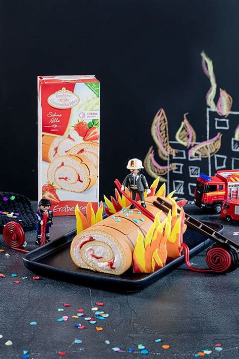 Ein geburtstagskuchen ohne schnickschnack, aber trotzdem mit liebe gemacht: Feuerwehr-Kuchen zum Kindergeburtstag! | Kuchen ...