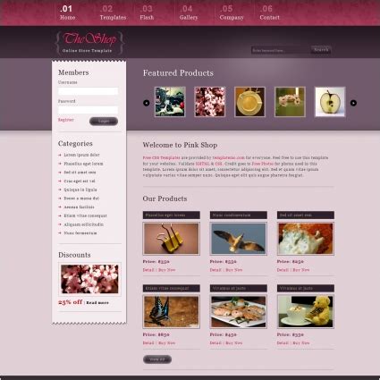 Its news carousel is very useful for designers/enterprises/companies to share discounts and new product information in a timely manner. pink shop Free website templates in css, html, js format ...