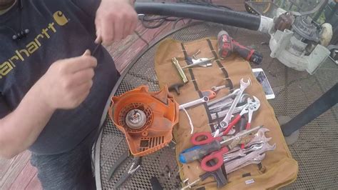 Quality stihl replacement parts from repair clinic. STIHL BG50 Blower Pullcord Replacement - YouTube