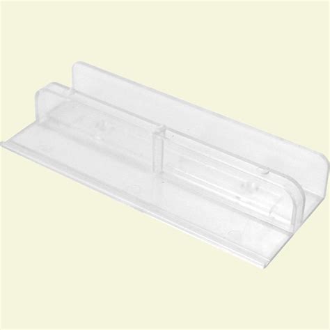 Sliding door track and other accessories including, bottom guides and rollers. Prime-Line 1/2 in. Plastic Sliding Tub Door Bottom Guide-M ...