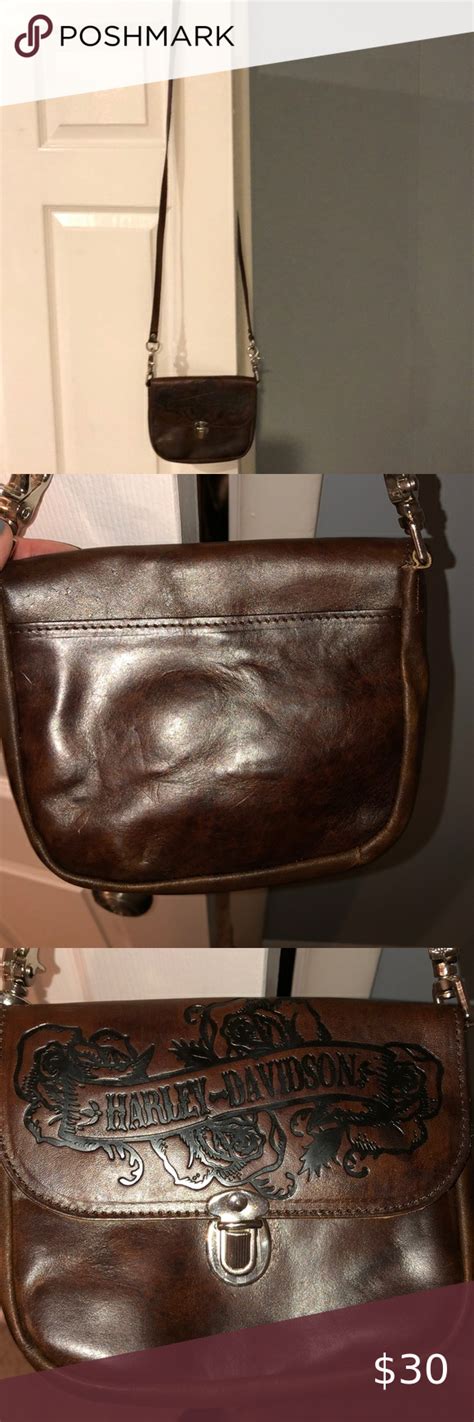 Poshmark makes shopping fun, affordable & easy! Leather Harley Davidson small crossbody purse in 2020 ...