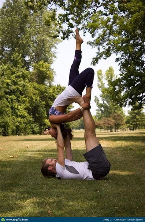 When it comes to postures that are challenging, having a partner mirroring practice these poses with your partner whenever you are craving that bough of connection or intimacy. Acro/Partner Yoga - Pose / Asana Image by CindyLee