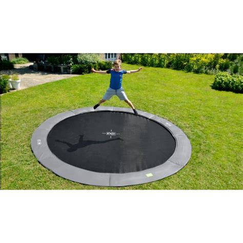 Maybe you would like to learn more about one of these? EXIT InTerra ground-level trampoline ø427cm - grey | EXIT Toys