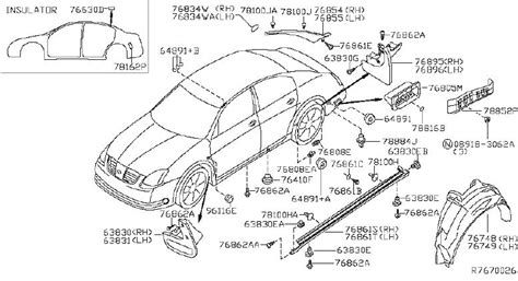 2000 nissan maxima wiring diagram 1994 pickup excellent wiring. Nissan Maxima Rocker Panel Molding Grommet. BODY - 76848 ...