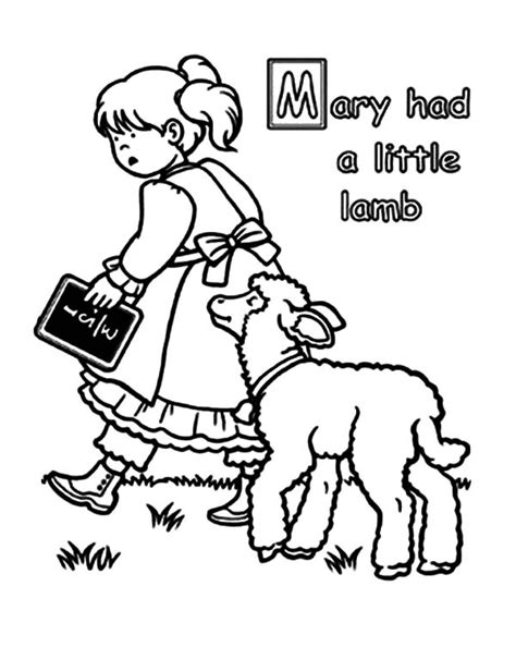 Maybe you would like to learn more about one of these? Mary Had A Little Lamb Coloring Pages For Kids : Color ...