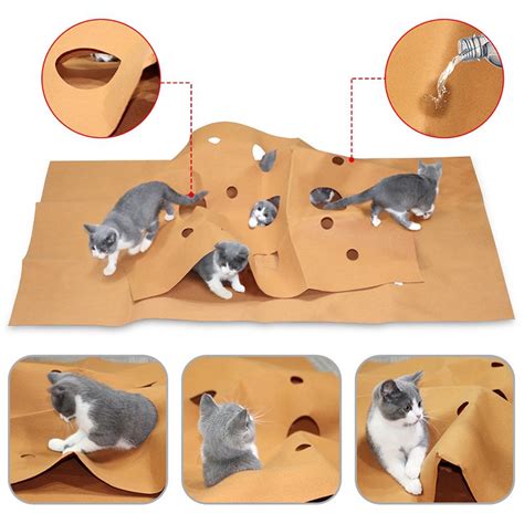 A cathole or cat hole or sometimes pighole is a pit for human feces. Pet Cat Toy Durable Holed Blanket Play Mat Hide and Seek ...