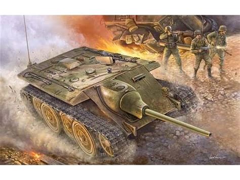 Damaged panzer iv ausf.e tanks that returned to germany for repairs, would be reused for the sturmpanzer iv. 1/35 German Entwicklungsfahrzeug E 10 Hetzer
