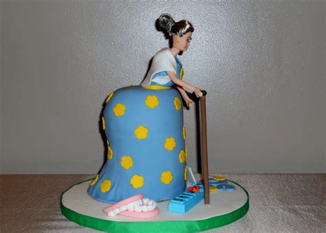 This barbie cake was prepared by the lovely babysitter that would always surprise us. Old Lady Barbie - CakeCentral.com