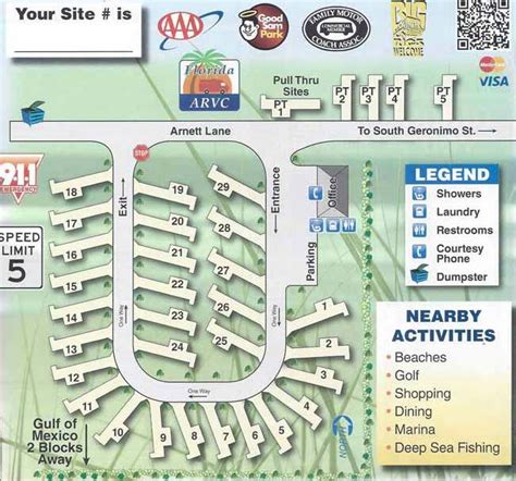 Gulf front full facility camping and rv park located directly in destin. Destin Florida RV Park Geronimo RV Resort (With images ...
