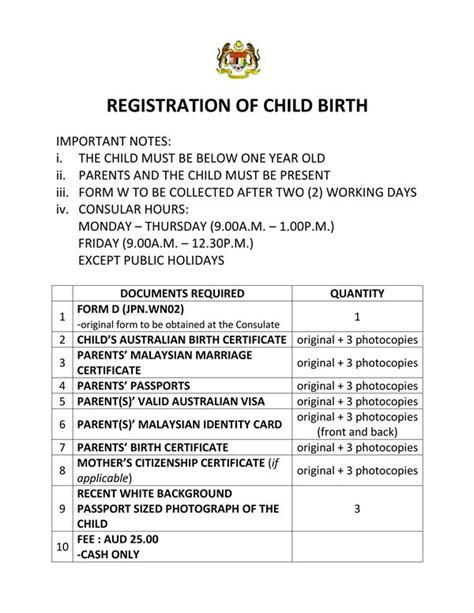 Pay a total of rm30 for the whole process. Birth/Marriage Certificate Registration - Portal