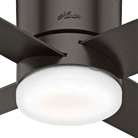 Hugger fans are notorious for their lack of airflow because the shorter distance from the blades to the ceiling can prevent the air from flowing around the blades properly. 54" Hunter Advocate Noble Bronze LED Hugger Ceiling Fan ...