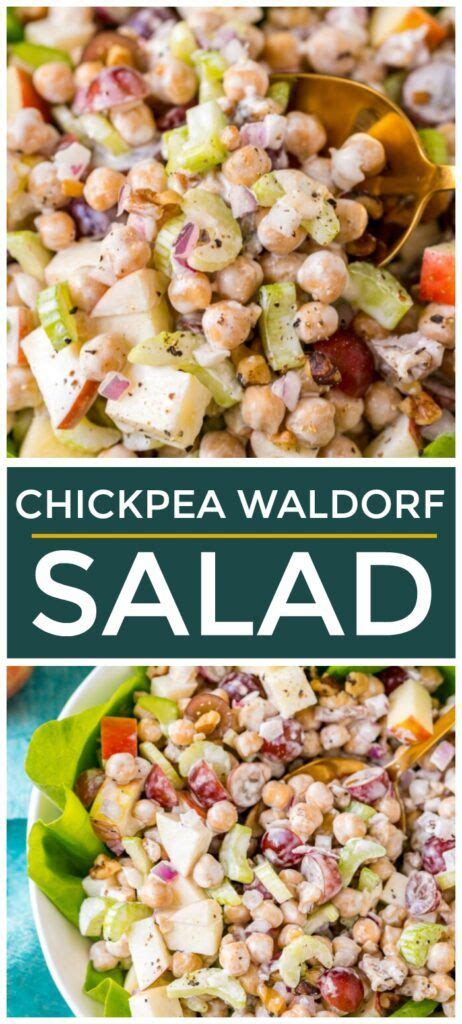 Dash diet recipe collection, silverstream, new zealand. Chickpea Waldorf Salad - A Dash of Sanity | Recipe in 2020 ...