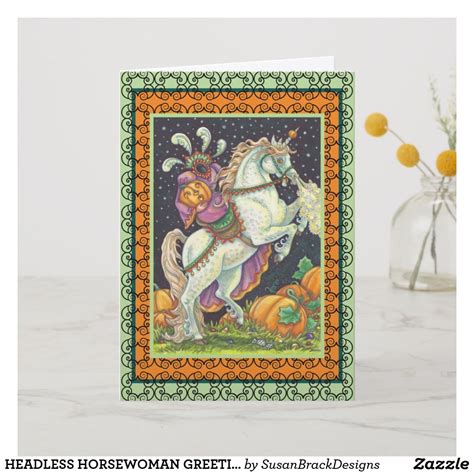 We have lots of them! HEADLESS HORSEWOMAN GREETING NOTE CARD Verse | Zazzle.com ...