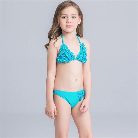 18yearold fit teen love to play in public, after gym. MuZhiDou Sweet Stripe Girls Kid Bikinis Set Swimsuit Two ...