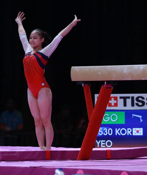 2020 도쿄올림픽 대한민국 대표팀 여서정(19·수원시청)이 이윤서(18·서울체고)와 함께 여자 기계체조 결선행 티켓을 거머쥐었다. 2018 아시안게임 여서정, 父 여홍철 이어 도마서 금메달 '32년 ...