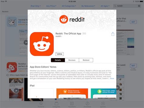 Your best option most certainly is not the official reddit app. Reddit iOS Update Brings Support for iPad - MacRumors