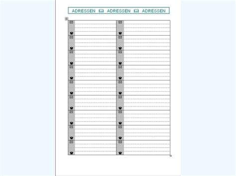 Adressbuch-Vorlage - Software zum Download