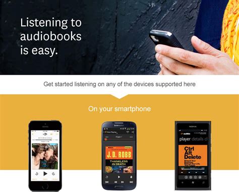 If you subscribe to audible or purchase any audiobooks, amazon's voice assistant can pipe those if you're an audible subscriber or have bought or downloaded any audiobooks through audible, you again, open the alexa app on your mobile device. Apps for Listening to Audible Audiobooks | Audible.com