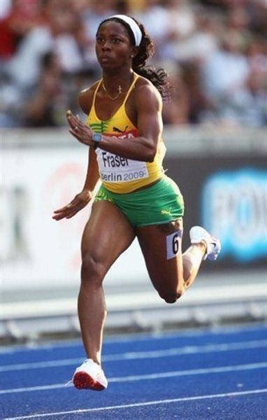 52 kg (115 lb) country: Shelly-Ann Fraser-Pryce