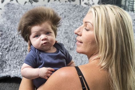 Duvet cover bjoerk baby grey. This Adorable Nine-Week-Old Baby's Hair Has Been ...