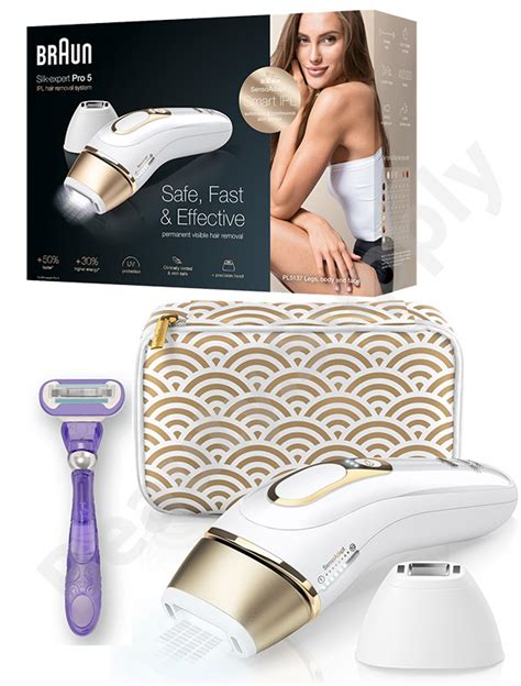 The safe ipl technology, clinically tested and dermatologically accredited as skin safe by an international skin health organization (skin health. Braun PL5137 Silk Expert Pro 5 Ipl Long Term Hair Removal ...