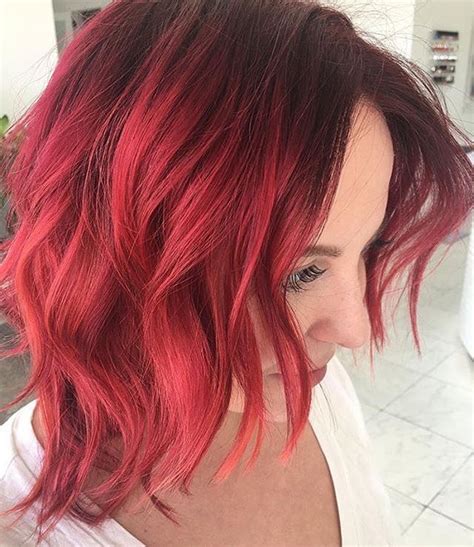 As others have said, it washes out and becomes dull over a few weeks. 50 Unique Bright Red Hair Color Ideas To Try | Fire red ...