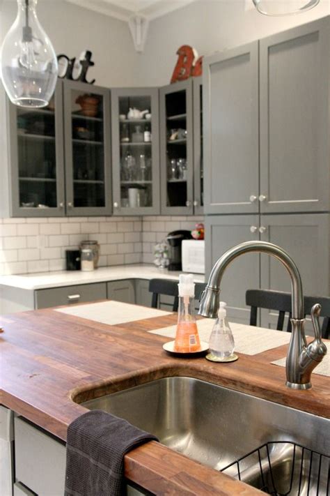 Undermount kitchen sinks are popular for combining style and function in a modern kitchen. The island houses a wide, deep undermount sink. It has two ...