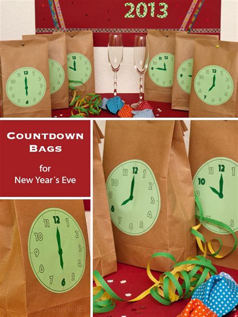 Zeit, um den sekt für null uhr kalt zu stellen. :: zweimalB :: Countdown Bags sorgen für spannende Party ...