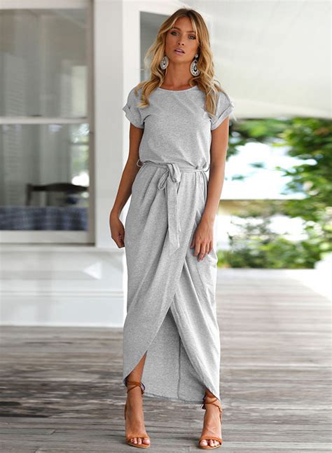 3X Maxi Dress With Sleeves - themedesignartist