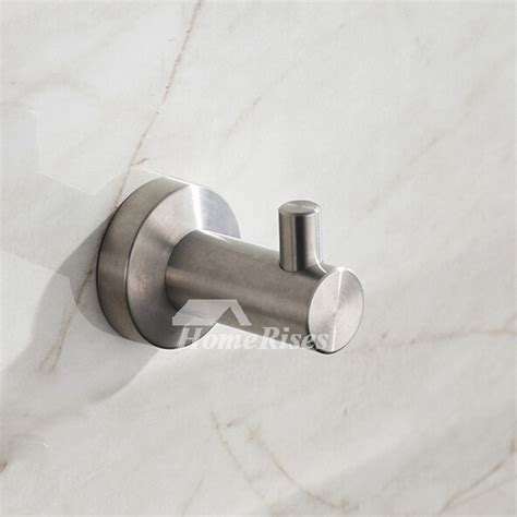 Brushed nickel appears as a sort of warmer silver, with a more matte topcoat. Nickel Brushed Silver modern Bathroom Accessories Sets