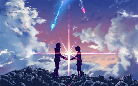 1080x1920 your name movie touching through space poster #iphone #wallpaper>. 1358 Your Name. HD Wallpapers | Background Images ...