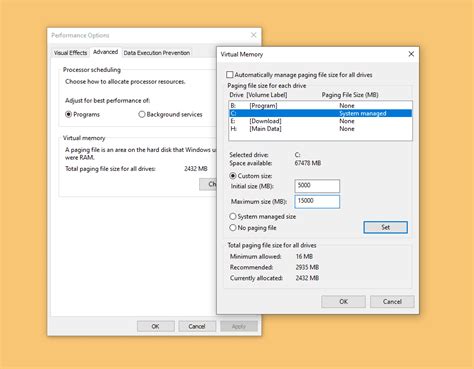 Cari drive kartu memori (lihat menu windows explorer ) , misalnya pada drive ( d , e , f , g , h atau lainnya). Cara Mudah Membuat / Setting Virtual Memory Windows 10 ...