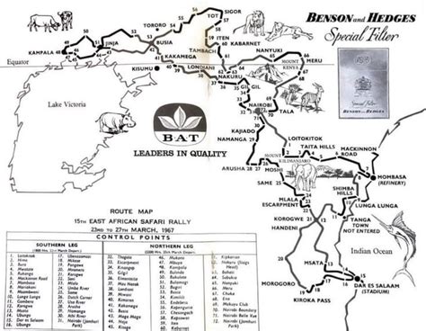 Great news safari rally fans!!! 1967 East African Safari Rally route map. | Route map ...