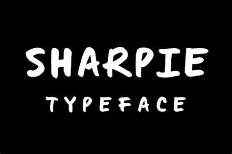 Reminiscent of writing with a sharpie, the tragic marker handwriting font has thick, clean lines that make it perfect for calling attention to important content. Sharpie Typeface by Gerren Lamson at Creative Market ...