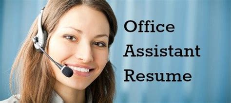 Additionally, you can search for office assistant jobs and other office jobs on monster. Office Assistant Resume Example