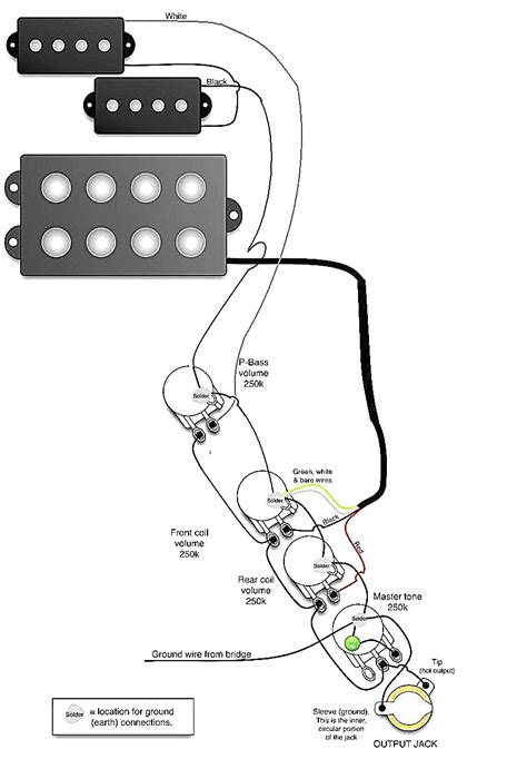 A fried asked me about adding a series parallel switch to his jazz bass (american standard), and though i've done this on a you can simply eliminate the middle pup (and its switch), and the remaining diagram is exactly what you want. Jazz Bass Wiring Diagram | Wiring Diagram