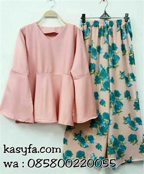 5 ootd hijab baju bebas ke sekolah. Setelan Kulot Jual Celana Kulot Beserta Atasan Wanita ...