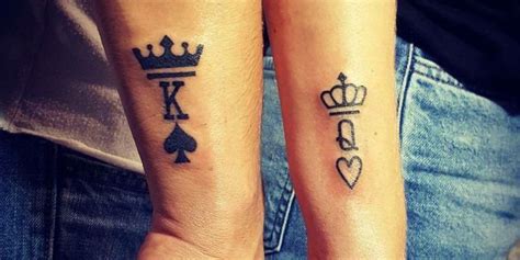 Small couple tattoos king and queen. King and Queen Tattoos - Best Tattoo Ideas and Designs For ...