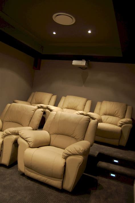 Media room a large sofa to put inside your game room or home movie theater. 35+ Clever Media Room Ideas 2021 (Design & Decor Ideas ...