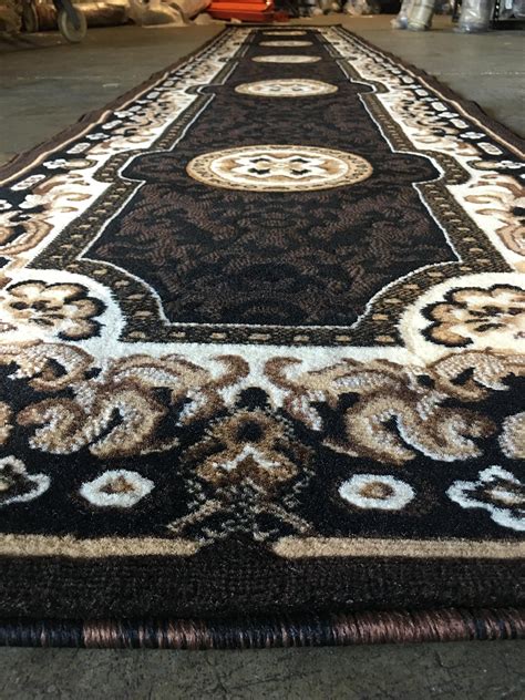 Runner rugs provide a comfortable floor surface that will stay warm throughout the year, unlike hardwood or tile. Traditional Long Runner Area Rug Kingdom Black Design D123 ...