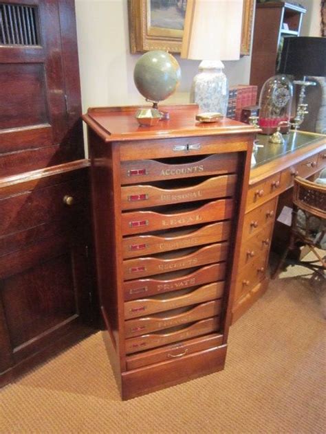 Enter the humble file cabinet. High Quality Victorian Mahogany Filing Cabinet | 409980 ...