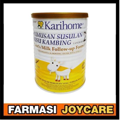 Delivery from rm7 or free for orders over rm155. Karihome Goat Milk Follow-Up Formula 400g Step 2 (Exp ...