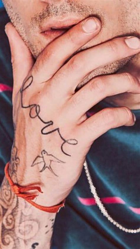 Zayn malik inspired temporary tattoos 2017. Zayn Malik Hand Tattoo Love