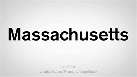 Find out in today's word of the day! How To Pronounce Massachusetts - YouTube