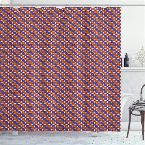 Check out our motif pdf pattern selection for the very best in unique or custom, handmade pieces from our shops. Orange Blue Shower Curtain, Cute Repetitive Grid Design ...