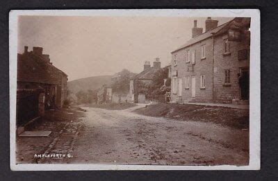 Yorks Yorkshire AMPLEFORTH Village scene RP PPC 1913 mailed from fair ...