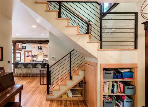 Storage pantries slide out from under the stairs to show off shelves that can house most any sized food items. Under Stairs Pantry Shelving Ideas - Pantry Shelving Ideas ...