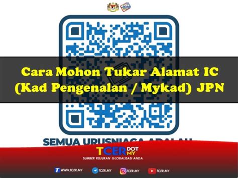 Cara daftar mysikap untuk pengguna kali pertama. Cara Mohon Tukar Alamat IC (Kad Pengenalan / Mykad) JPN ...