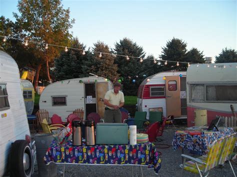 A trailer park swingers party. Nancy's Vintage Trailers